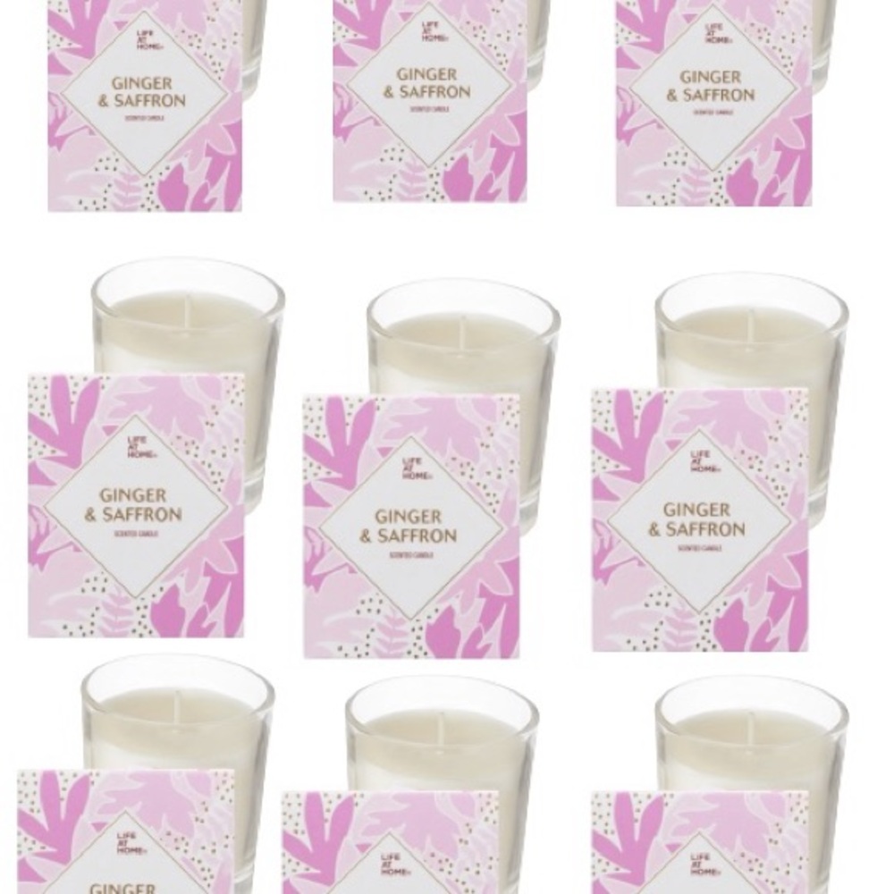 Ginger & Saffron Scented Candle